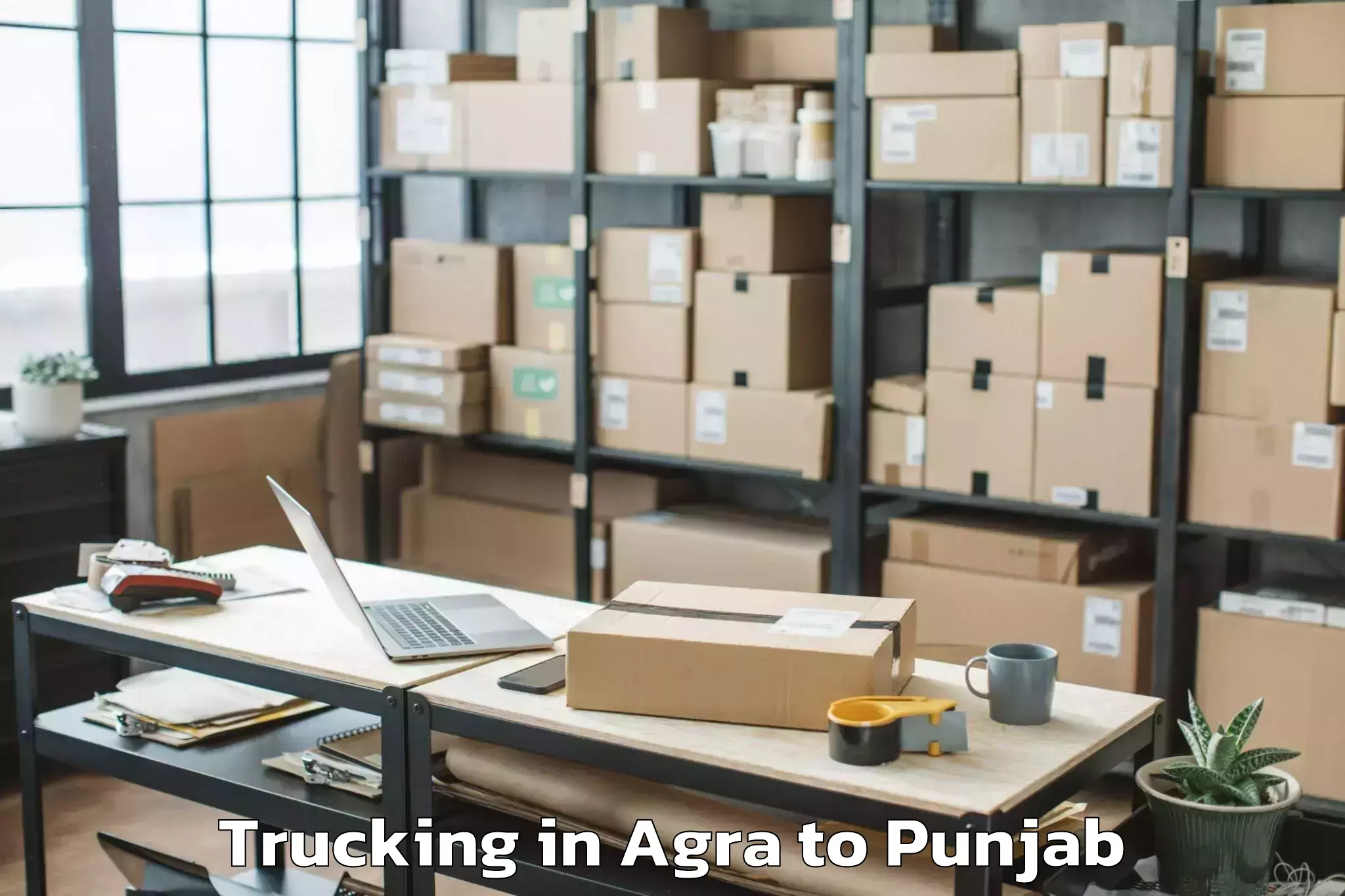 Affordable Agra to Bhogpur Trucking